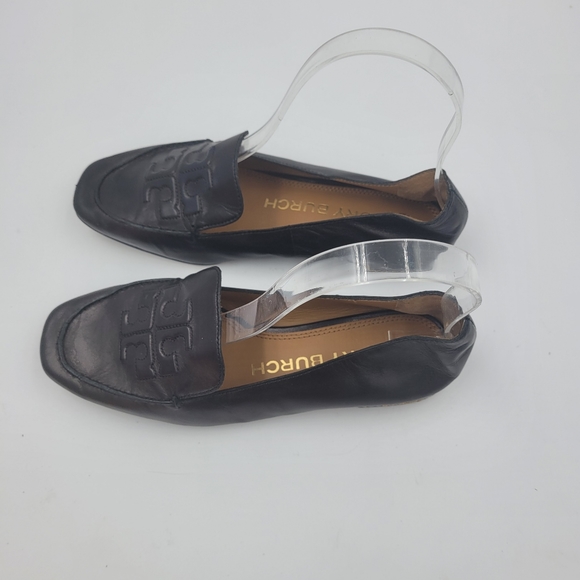 SOLD Tory Burch Women's Perfect Black Ruby Leather Loafer Size 5.5 - Picture 7 of 12